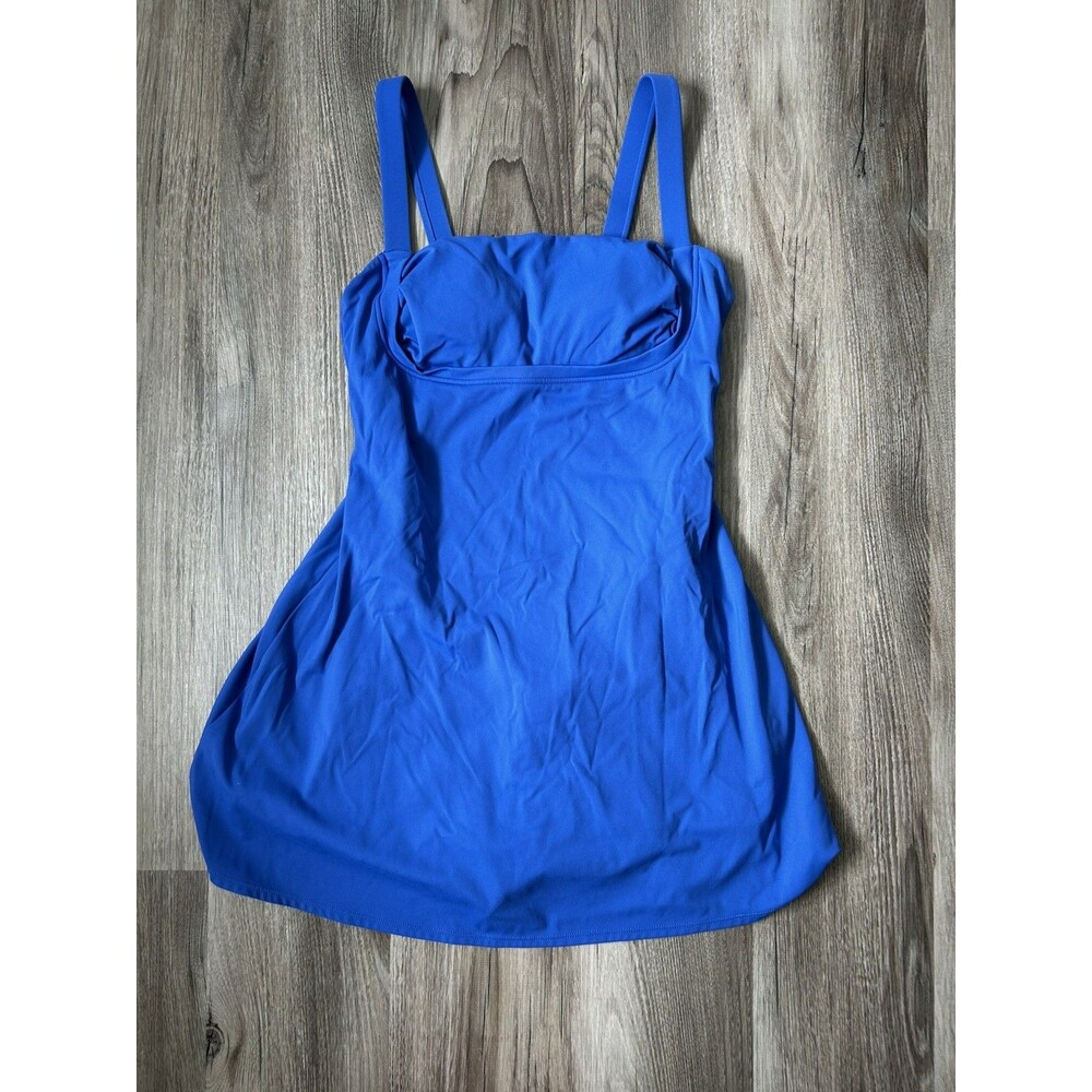 Halara Everyday  2-in-1 Flare Workout Dress Bright Blue Size XS Built in Shorts
